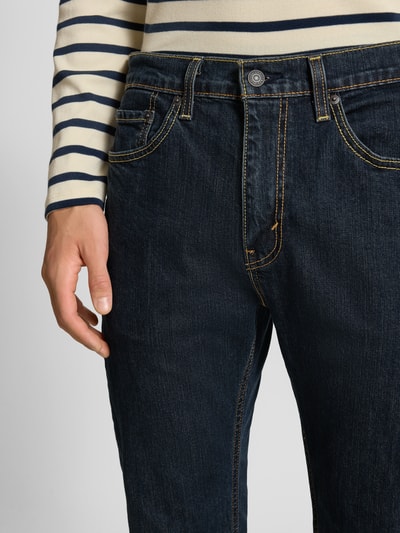 Levi's® Jeansy o kroju regular fit z wpuszczanymi kieszeniami model ‘505™’ Granatowy 3