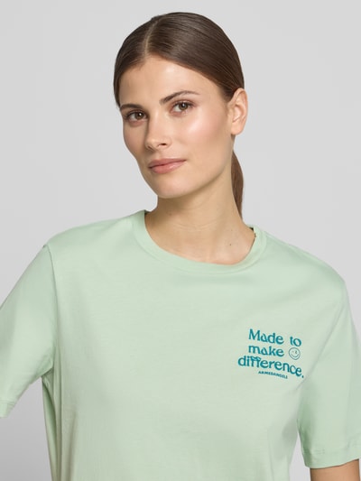 ARMEDANGELS regular fit T-shirt van pure biologisch katoen model 'LUALAA' Mintgroen - 3