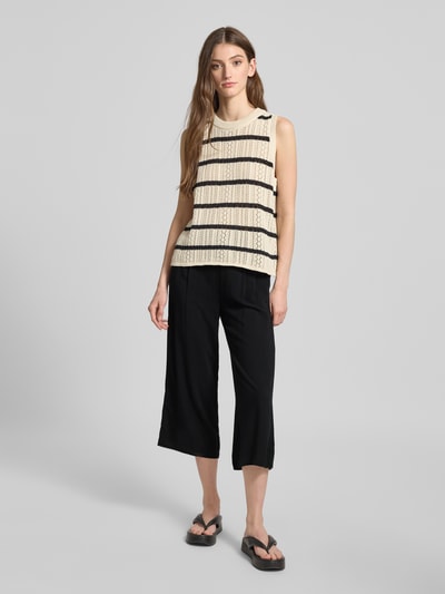 Only Wijde broek van zuivere viscose, model 'NOVA LIFE' Zwart - 1