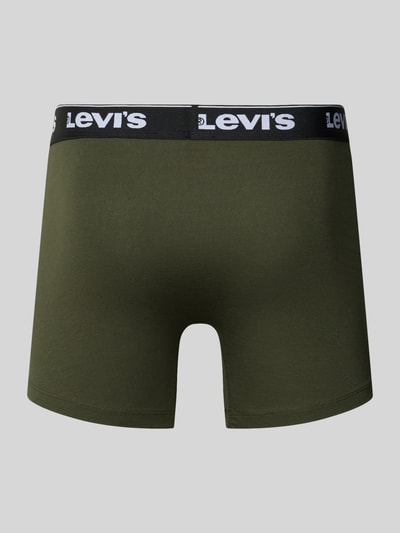 Levi's® Boxershort met band met label in een set van 3 stuks Olijfgroen - 3