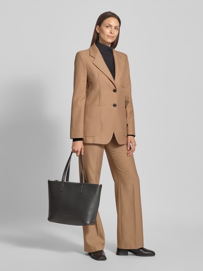 Marc O'Polo Shopper in leerlook en twee draagvarianten Zwart - 1