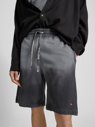 Diesel Sweatshorts mit elastischem Bund Black 3
