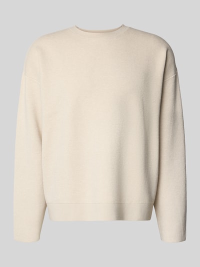 Jack & Jones Premium Strickpullover mit Rundhalsausschnitt Modell 'BRADFORT' Offwhite Melange 2