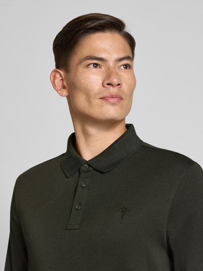 JOOP! Collection Koszulka polo o kroju regular fit z długimi rękawami model ‘Pero’ Ciemnozielony 3