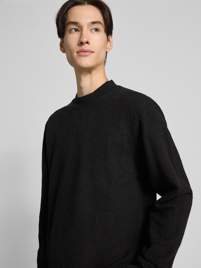 JACK & JONES Premium Strickpullover mit Polokragen Modell 'MAVERICK' Black 3