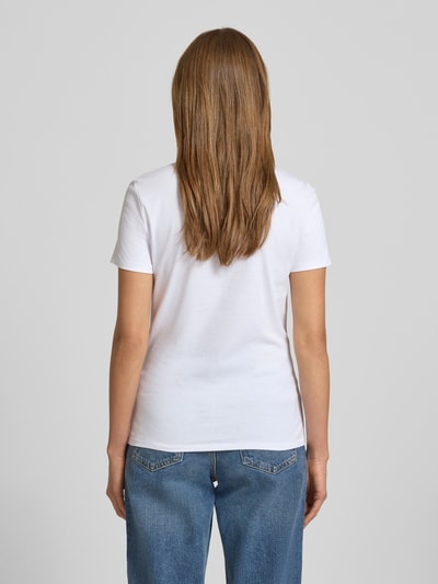 BOSS Orange Regular fit T-shirt van puur katoen, model 'ELOGO' Wit - 5