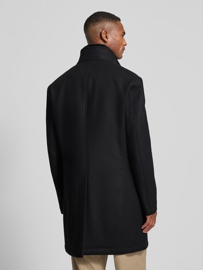 JOOP! Collection Lange jas van wolmix, model 'Mikos' Zwart - 5