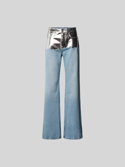 Rabanne Jeans mit Zierbesatz in metallic Jeansblau 2