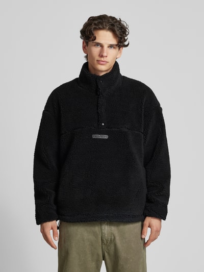 REVIEW Sherpa Jacket mit Label-Patch Black 4