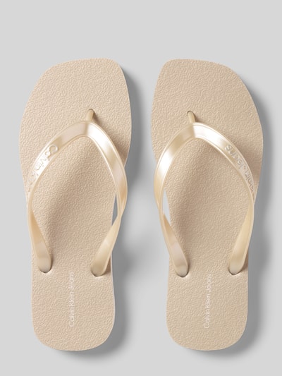 Calvin Klein Jeans Zehentrenner mit Label-Schriftzug Offwhite 3