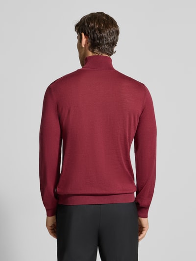 BOSS Regular fit coltrui van pure scheerwol, model 'MUSSO' Rood - 5