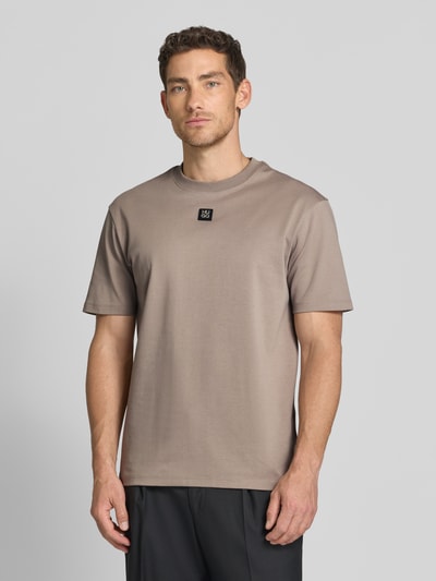 HUGO Regular Fit T-Shirt aus reiner Baumwolle Modell 'DALILE' Mittelbraun 4