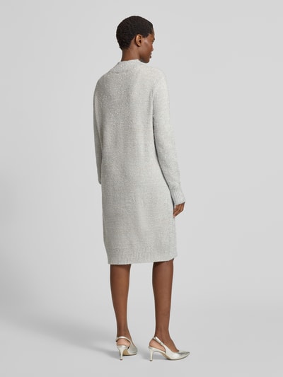 Christian Berg Woman Gebreide jurk met opstaande kraag Zilver - 5