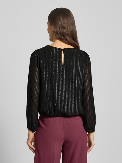 comma Blusenshirt mit Rundhalsausschnitt Black 5