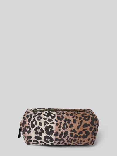 STUDIO NOOS Kosmetyczka zapinana na zamek błyskawiczny model ‘Hazel’ Orzechowy 1