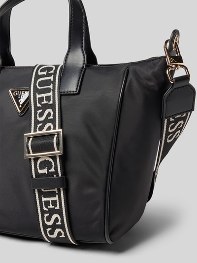 Guess Handtasche mit Label-Applikation Modell 'FOLLIE SMALL TOTE' Black 2