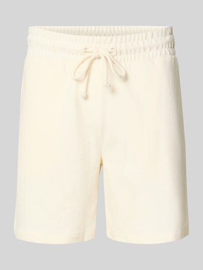Gant Relaxed Fit Sweatshorts aus reiner Baumwolle mit Tunnelzug Offwhite 2