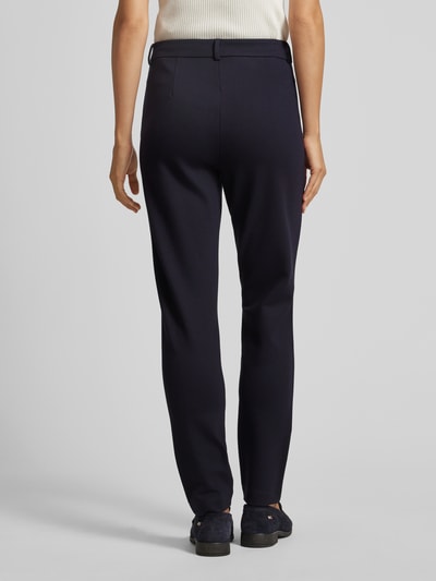 MaxMara Leisure Slim fit stoffen broek met steekzakken, model 'ADEPTO' Marineblauw - 5