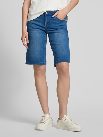 Buena Vista Jeansshorts im Used-Look Dunkelblau 4