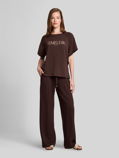 Tom Tailor Loose Fit Sweatshirt aus Modal-Mix  Dunkelbraun 1