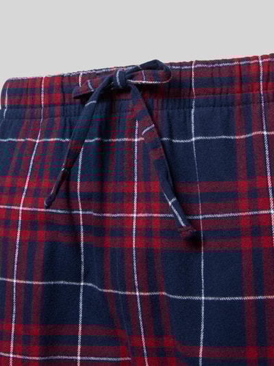 Christian Berg Men Regular fit pyjamabroek met elastische band Donkerrood - 2