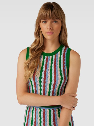 Jake*s Collection Knielange jurk met all-over motief Groen - 3