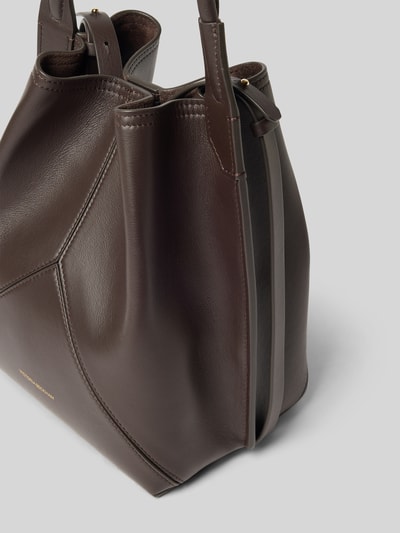Victoria Beckham Henkeltasche mit Logo-Prägung Modell 'VICTORIA BUCKET' Bordeaux 2