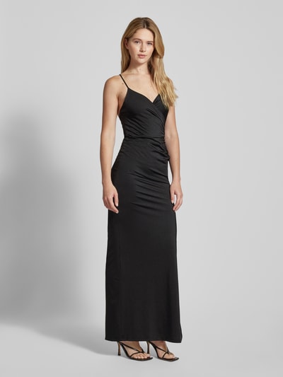 Jake*s Cocktail Abendkleid mit seitlicher Raffung Black 1