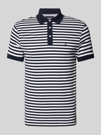 Tommy Hilfiger Slim Fit Poloshirt mit Label-Stitching Marine 2