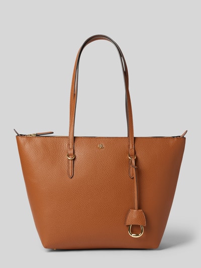 Lauren Ralph Lauren Handtas met labelapplicatie, model 'KEATON' Cognac - 2