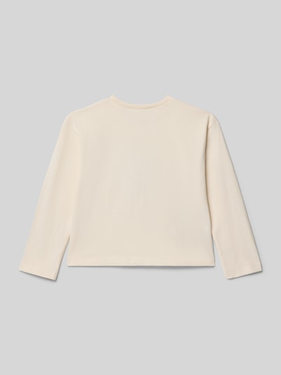 Mayoral Regular Fit Longsleeve mit Motiv-Print Ecru 3