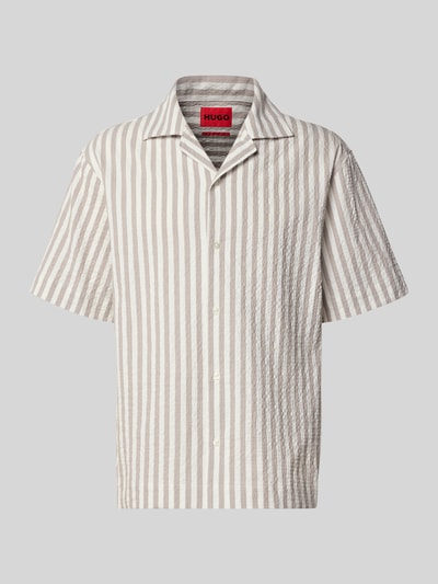 HUGO Relaxed Fit Freizeithemd aus Baumwoll-Mix Modell 'ESPINO' Hellbraun 2