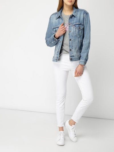 Levi's ex boyfriend trucker jacket indigo sale anthem