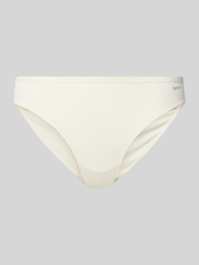 Skiny Slim fit bikinibroekje met logoprint, model 'Element' Offwhite - 1