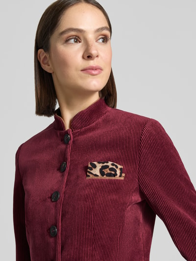 White Label Blazer in Cord-Optik Bordeaux 3