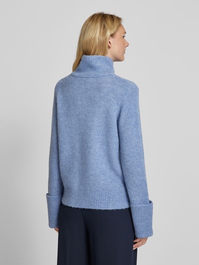 Selected Femme Strickpullover mit Stehkragen Modell 'SIA' Hellblau 5