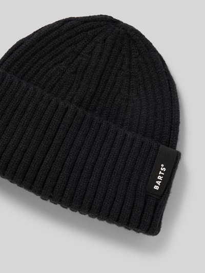 Barts Beanie met labeldetail, model 'SUMTER' Zwart - 2