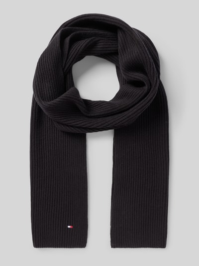 Tommy Hilfiger Schal aus Kaschmir-Baumwoll-Mix Black 1