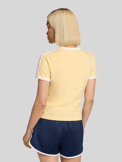 adidas Originals Slim fit T-shirt van katoenmix Lichtgeel - 5
