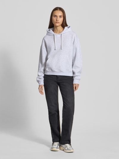 Only Regular Fit Hoodie mit Baumwoll-Anteil Modell 'BEST' Hellgrau Melange 1