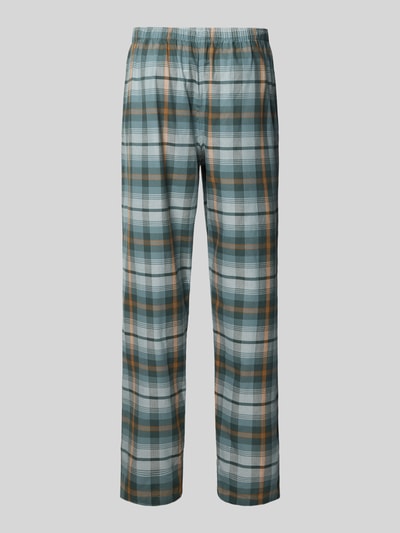 Schiesser Relaxed fit pyjamabroek met tunnelkoord Aquablauw - 3
