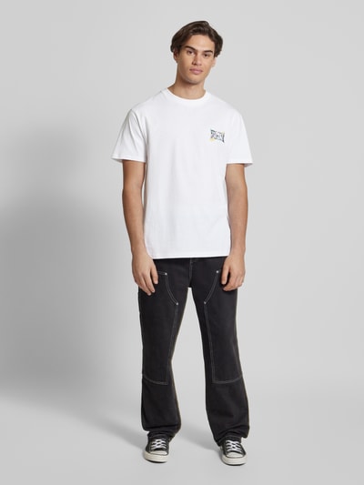 Tommy Jeans T-shirt met labelprint Wit - 1