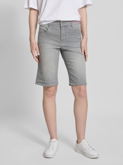 Angels Bermudy o kroju regular fit z elastycznym pasem model ‘SPORTY’ Jasnoszary 4