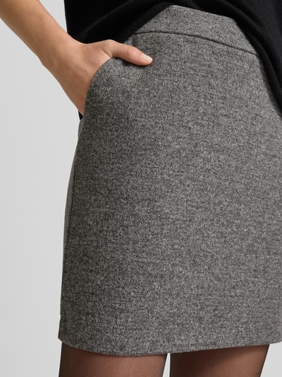 Marc O'Polo Slim Fit Minirock aus Tweed-Jersey Mittelgrau 3
