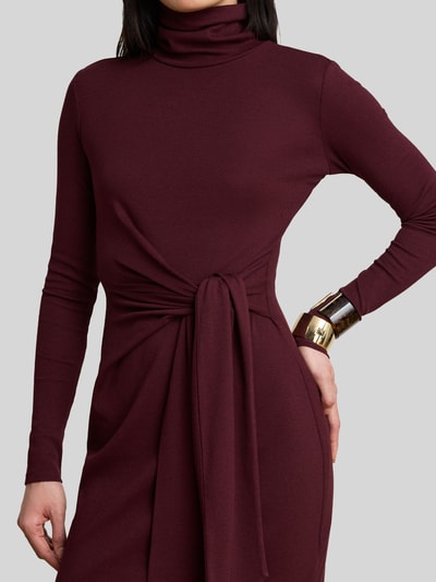 Lauren Ralph Lauren Regular fit vrijetijdsjurk van mix van katoen en modal Bordeaux - 5