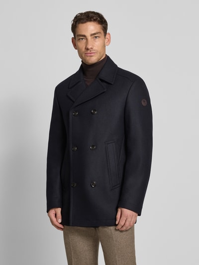 JOOP! COLLECTION Mantel aus Woll-Mix mit Reverskragen Modell 'Butlin' Marine 4