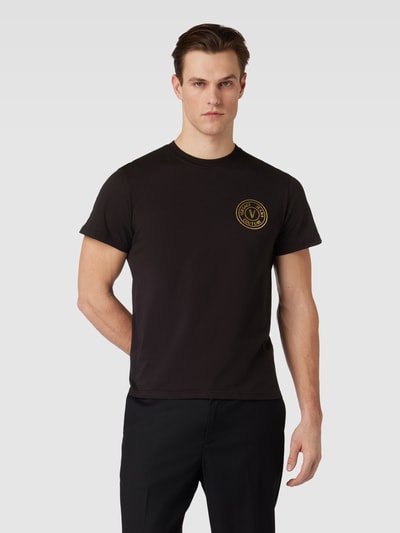 Versace Jeans Couture T-Shirt mit Label-Patch Black 4