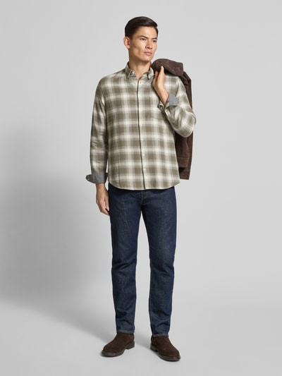 MAERZ Muenchen Vrijetijdsoverhemd met knoopsluiting Middengrijs - 1