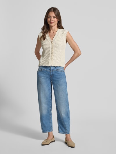 CAMBIO Barrel Fit Jeans aus Baumwoll-Mix Modell 'ELIN' Jeansblau 1