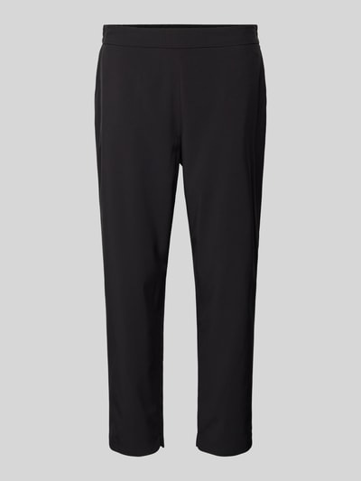 Someday Spodnie w jednolitym kolorze z elastycznym pasem model ‘Charlie’ Czarny 2